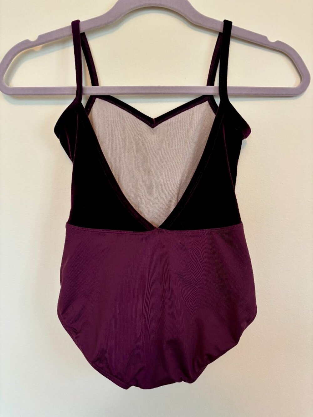 Suffolk Jewelry Box Collection V Front Camisole Leotard Petite Adult Garnet - Picture 3 of 7